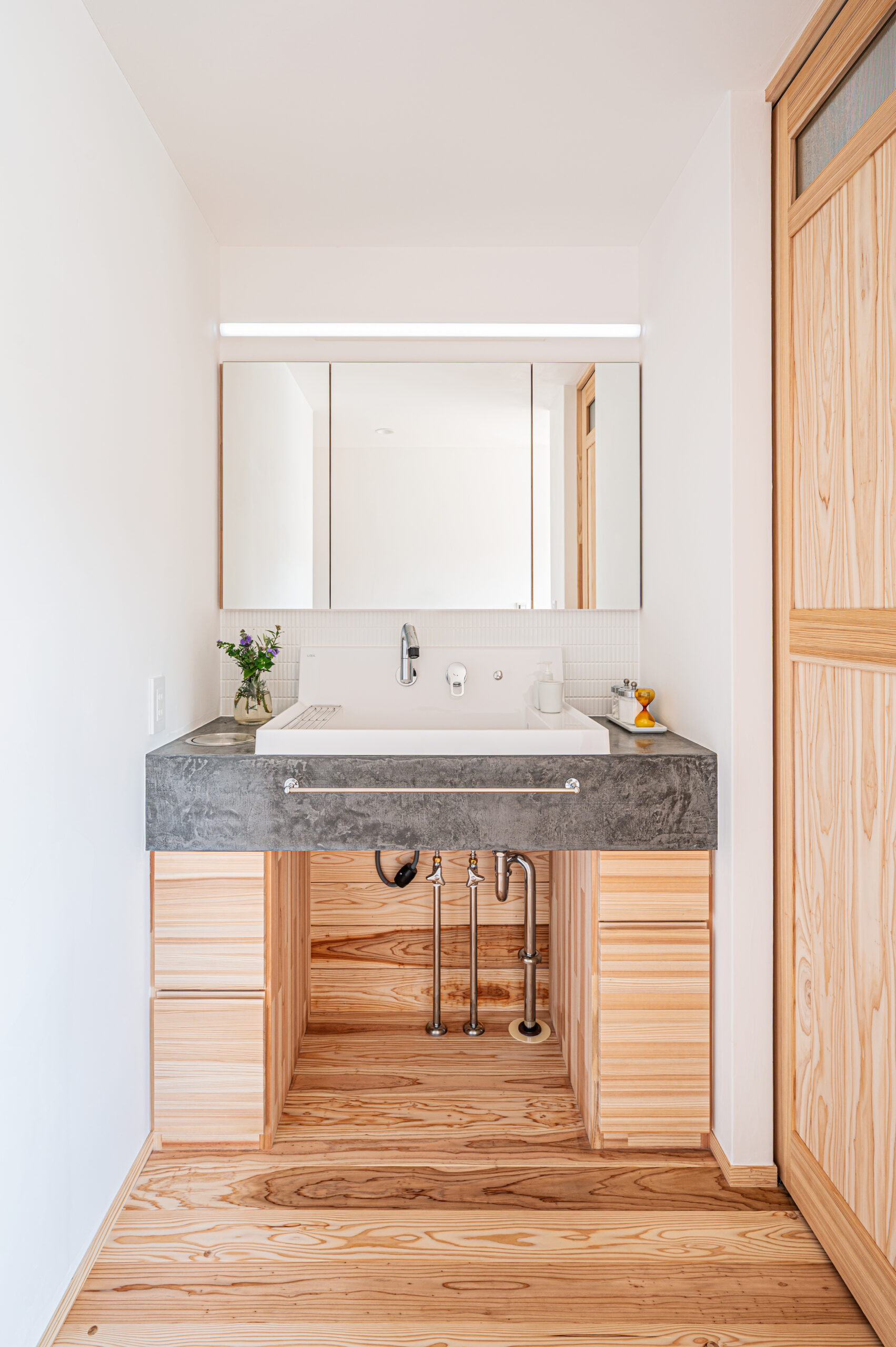 洗面所 - 嘉麻市の注文住宅