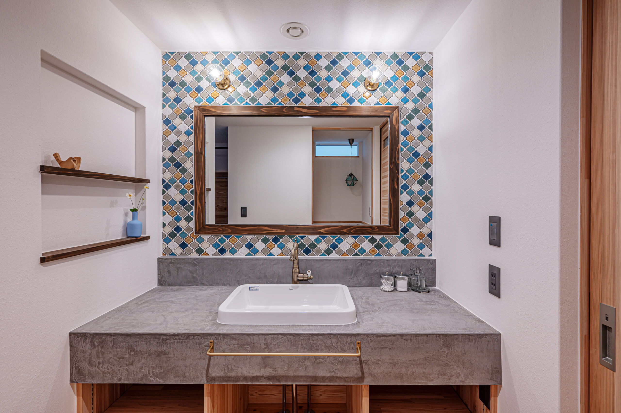 洗面所 - 篠栗町の注文住宅