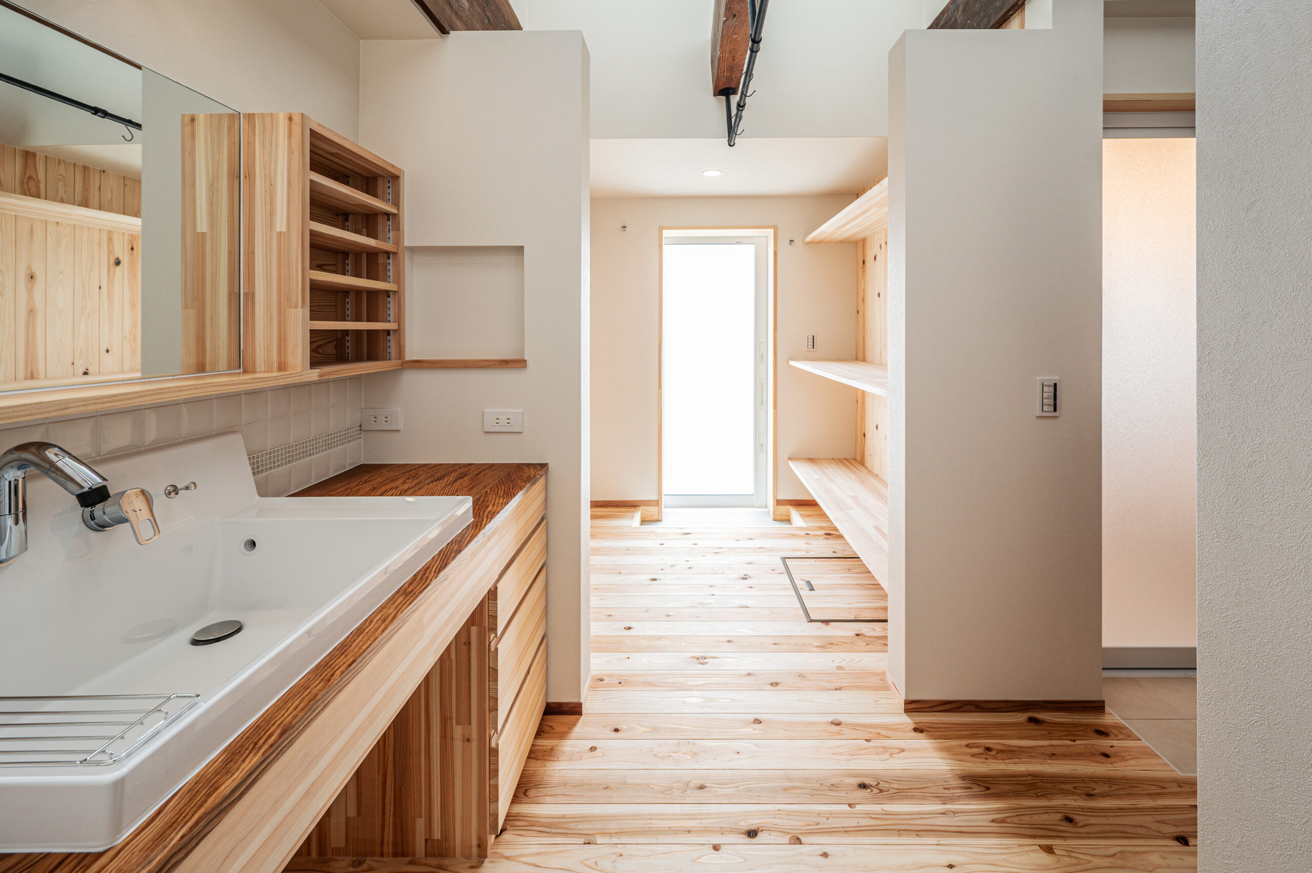 洗面所 - 飯塚市のリノベーション